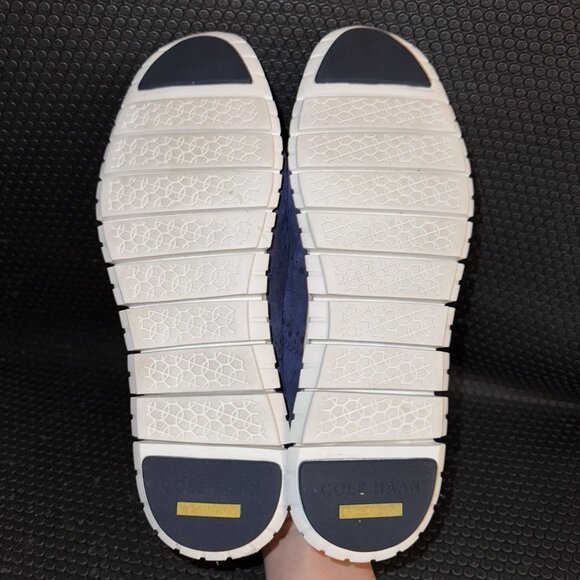 Cole Haan Zerogrand Suede Blue Wingtip Oxford Comfort Shoes Womens Size 11B - Picture 7 of 8